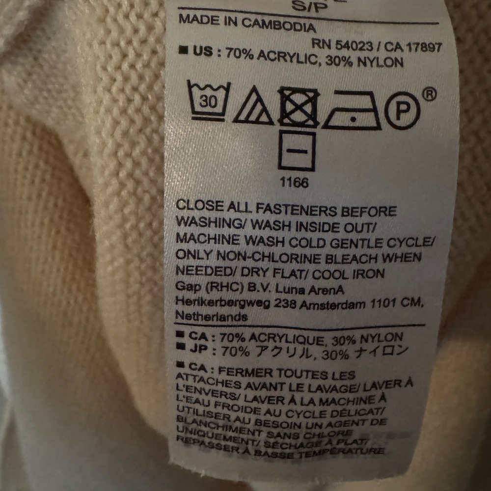 Banana Republic Long Sleeve Wrap Dress in Cream Color - Picture 4 of 7